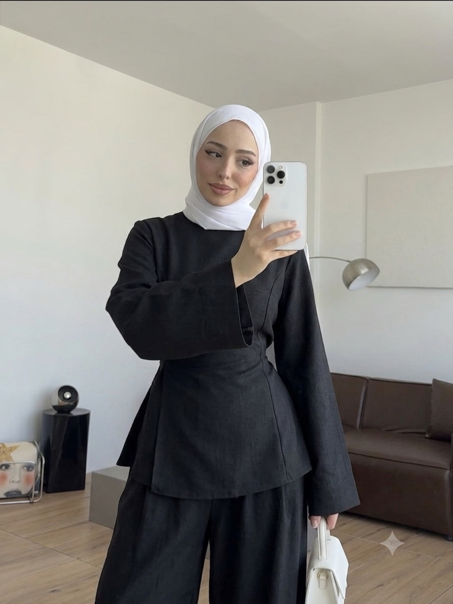 طقم لينن قطعتين